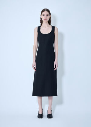 Jacquemus La Robe Tablier Midi Dress Black jac0264013
