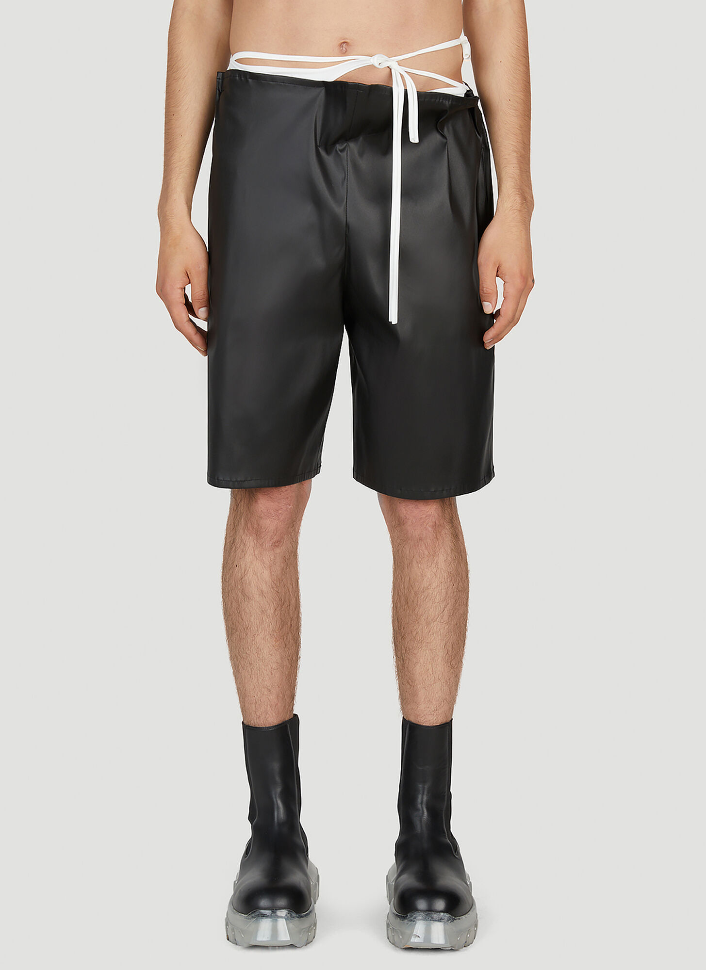 Ottolinger Drape Shorts In Black