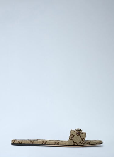 Horsebit Slides Gucci Horsebit Slides Beige guc0261060