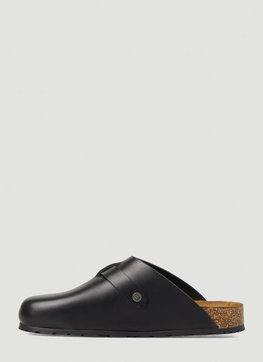 Saint Laurent Western Buckle Mules Black sla0147029