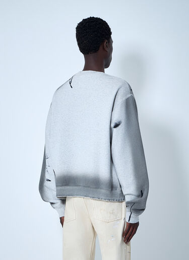 Sprayed Logo Sweatshirt Acne Studios Sprayed Logo Sweatshirt Grey acn0164039