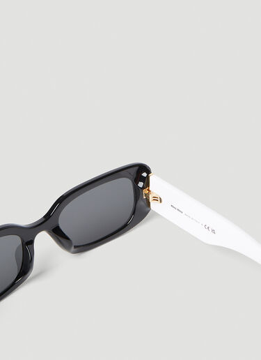 Miu Miu 矩形镜框太阳镜 黑色 lmu0253009
