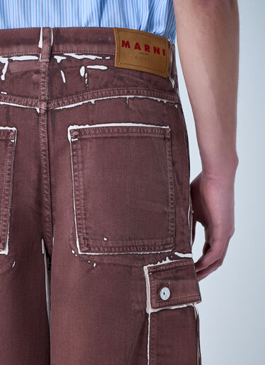 Marni Utility Cargo Shorts Brown mni0163008