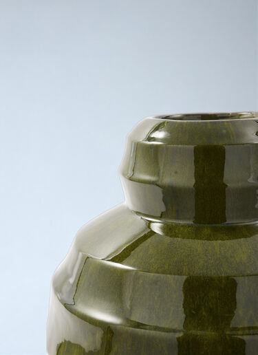 Geometric Ceramic Vase POLSPOTTEN Geometric Ceramic Vase Green wps0692007
