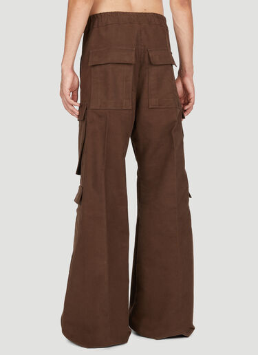 Rick Owens Drawstring Waistband Cargo Pants Brown ric0153009