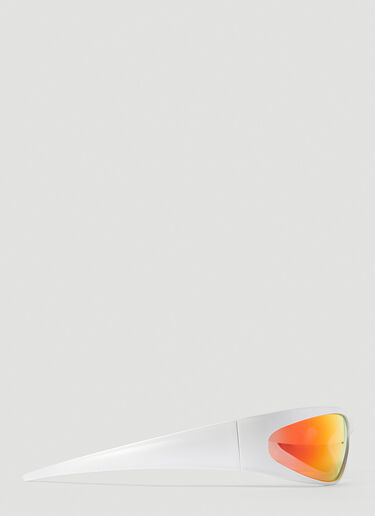 Balenciaga Reverse Xpander 2.0 矩形太阳镜 银色 bcs0353014