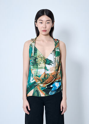 Saint Laurent Markarian Blouse Grey sla0259011