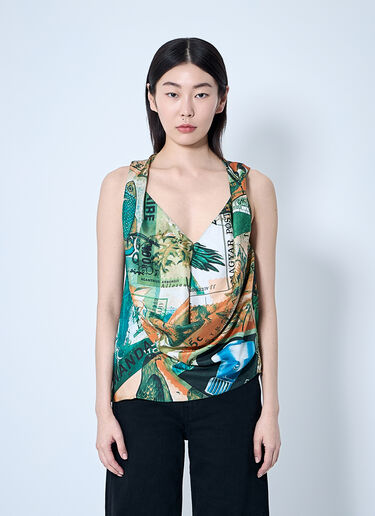 Kiko Kostadinov Markarian Blouse Orange kko0260005