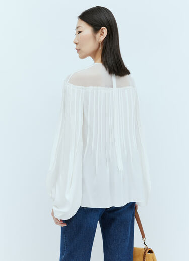 Chloé Embellished Blouse White chl0255024