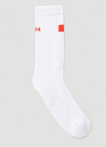 424 Logo Intarsia Socks White ftf0150014