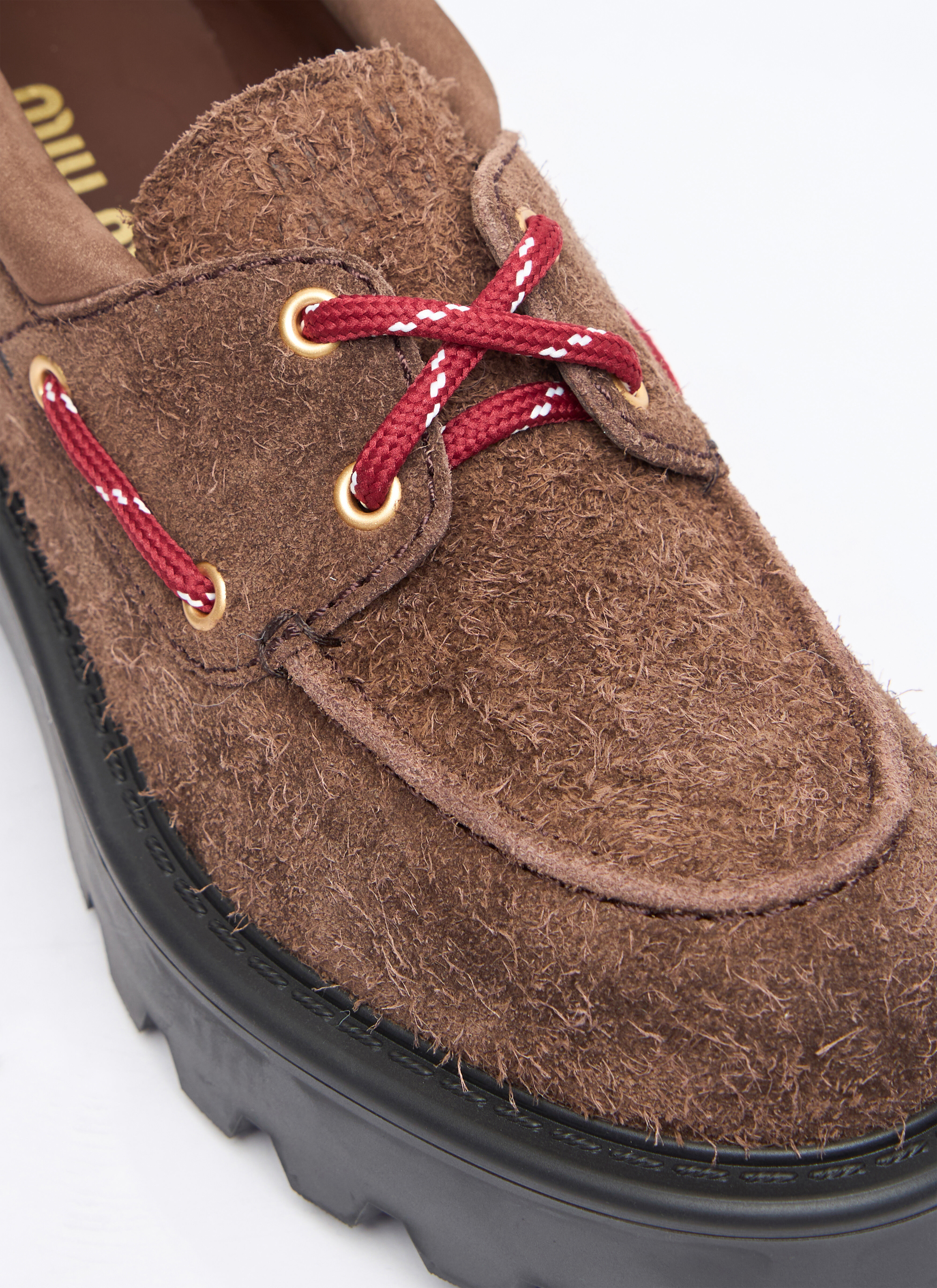 Miu Miu Women's' Suede Loafers in Brown | LN-CC®