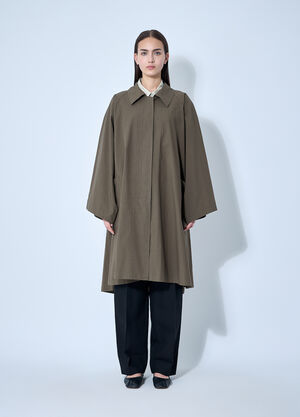 Prada Leins Coat Brown pra0260066