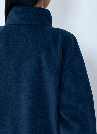 Cecilie Bahnsen High-Neck Fleece Pullover Navy cec0263012