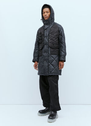 Junya Watanabe Quilted Ripstop Jacket Black jwn0156010