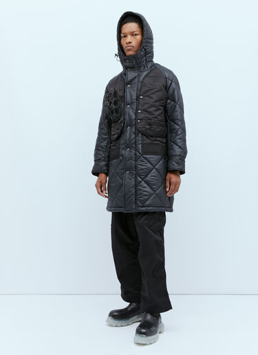 Junya Watanabe キルティングリップストップジャケット ブラック jwn0154001