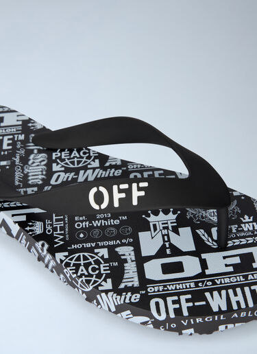 Off Stamp Flip Flops Off-White Off Stamp Flip Flops White ofw0162011