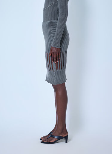 LN-CC® - LUEDER: Landsknecht Rib Skirt - Grey LUEDER Landsknecht Rib Skirt Grey ldr0266005