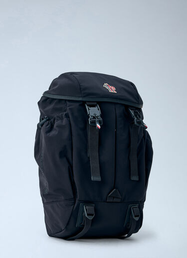 LN-CC® - Moncler Grenoble: Leather-Trim Backpack - Black Moncler Grenoble Leather-Trim Backpack Black mog0165016