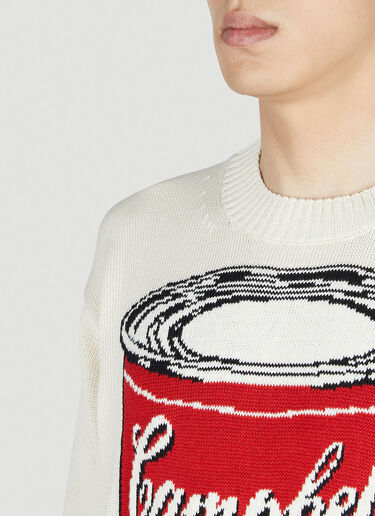 Junya Watanabe Soup Andy Warhol Sweater White jwn0152003