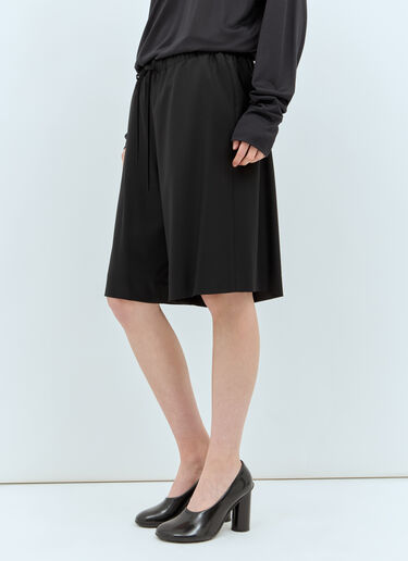 The Row Staton Drawstring Shorts Black row0257001