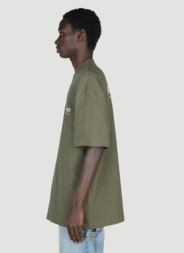 Balenciaga 徽标印花 T 恤 卡其色 bal0151023