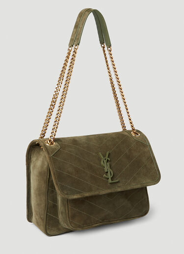 Saint Laurent Niki Medium Shoulder Bag Green sla0252053