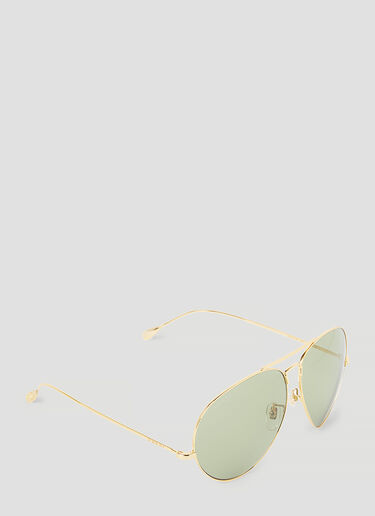 Gucci Navigator Frame Sunglasses Gold gus0154010