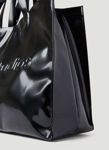 Acne Studios Logo Shopper Tote Bag Black acn0353009