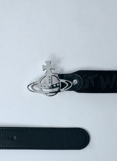 Vivienne Westwood Line Orb Webbing Belt Black vvw0159021