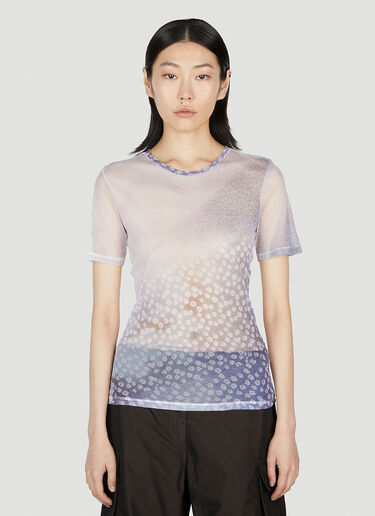Our Legacy Floral Print T-Shirt Lilac our0253002