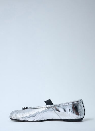 Tabi Ballet Flats Maison Margiela Tabi Ballet Flats Silver mla0262005