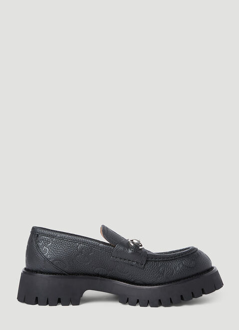 Saint Laurent GG Lug Loafers Black sla0253063