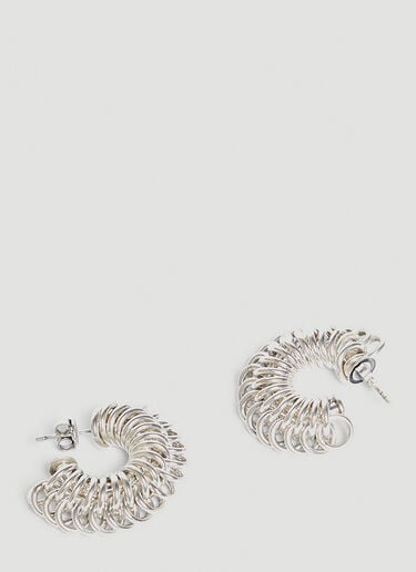 Sterling Silver Hoop Earrings Bottega Veneta Sterling Silver Hoop Earrings Silver bov0245088