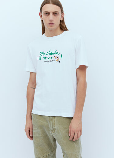 Carne Bollente No Thanks T-Shirt White cbn0354003