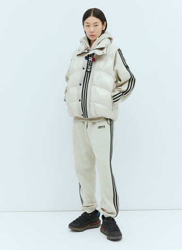 로고 아플리케 트랙 팬츠 Moncler x adidas Originals 로고 아플리케 트랙 팬츠 아이보리 mad0354005