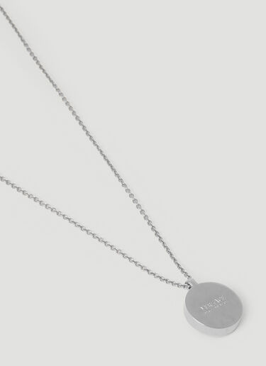 Versace Enamel Medusa Necklace Silver ver0155040