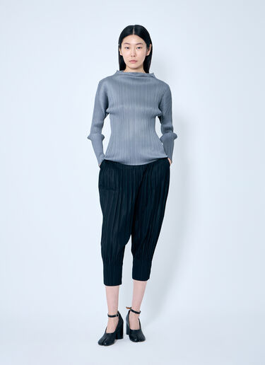Pleats Please Issey Miyake Pleated Top Grey plp0259025