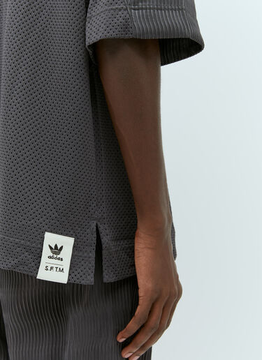 adidas x Song for the Mute Zip-Up Short Sleeve Shirt Grey asf0154002