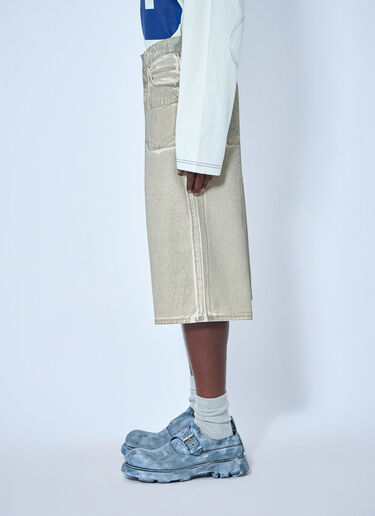 Acne Studios ワイドレッグデニムショーツ ベージュ acn0165011