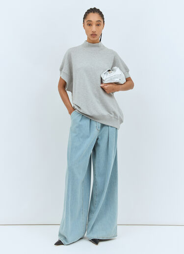 Dries Van Noten Pleated Wide Jeans Blue dvn0258021