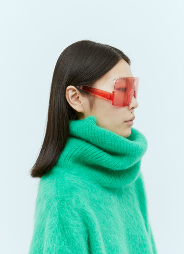 Gucci Mask-Shaped Frame Sunglasses Red gus0254011