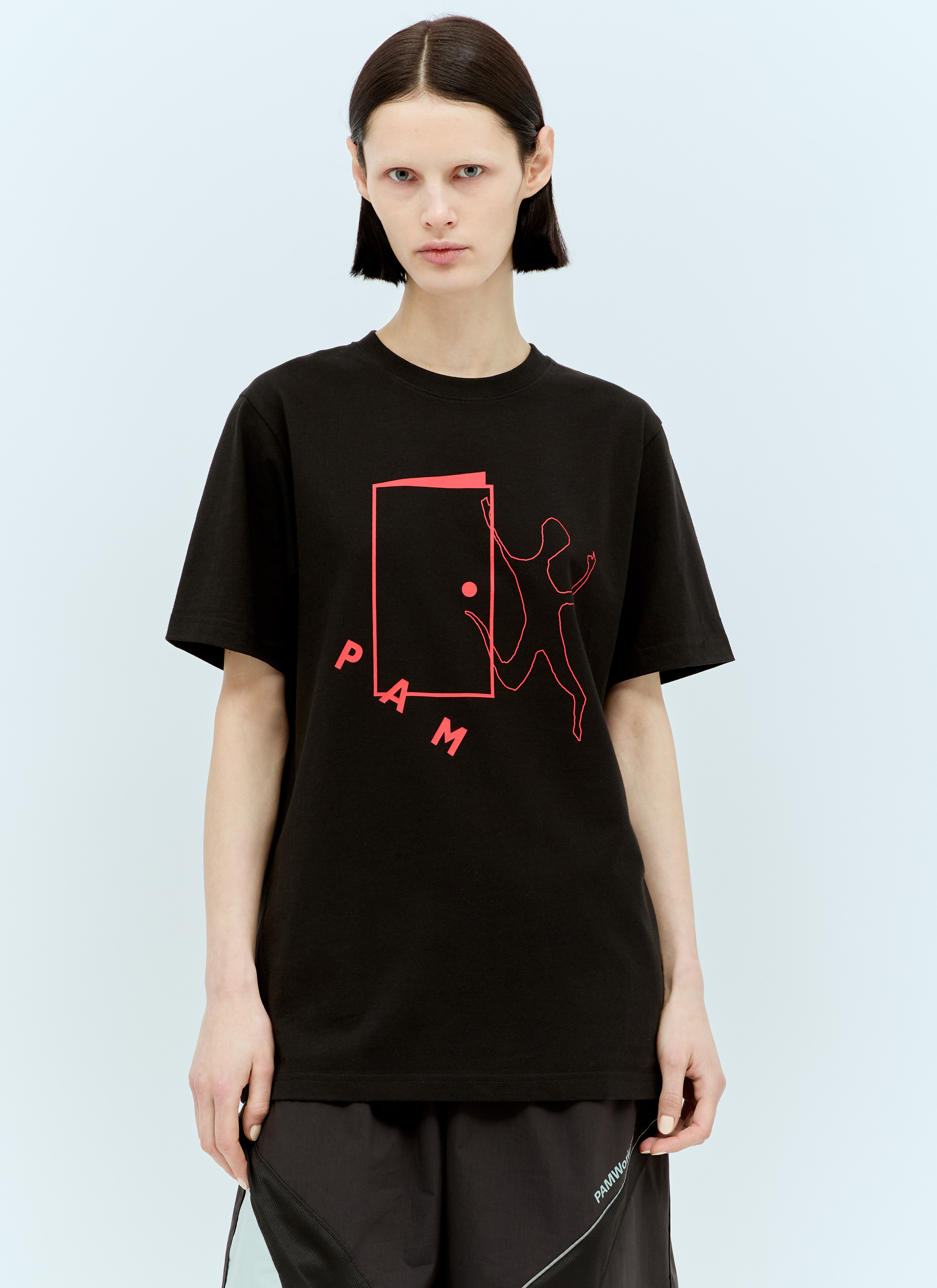 Jean Paul Gaultier x Shayne Oliver Open Doors T-Shirt Black jps0257004