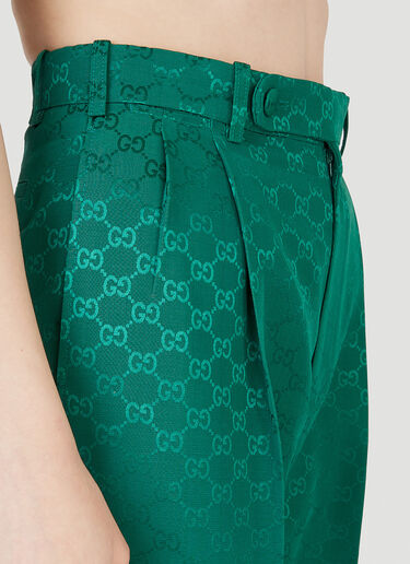 Gucci GG Jacquard Pants Green guc0247059