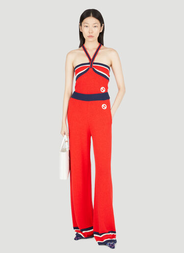 Colour Block Knit Pants Gucci Colour Block Knit Pants Red guc0253016