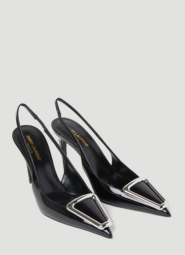 Saint Laurent Avenue Slingback Pumps Black sla0253064