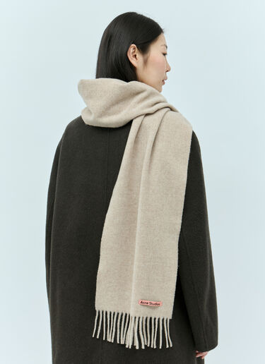 Acne Studios 프린지 울 스카프 베이지 acn0255025