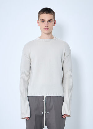 Rick Owens Dinge Cashmere Sweater Beige ric0159014