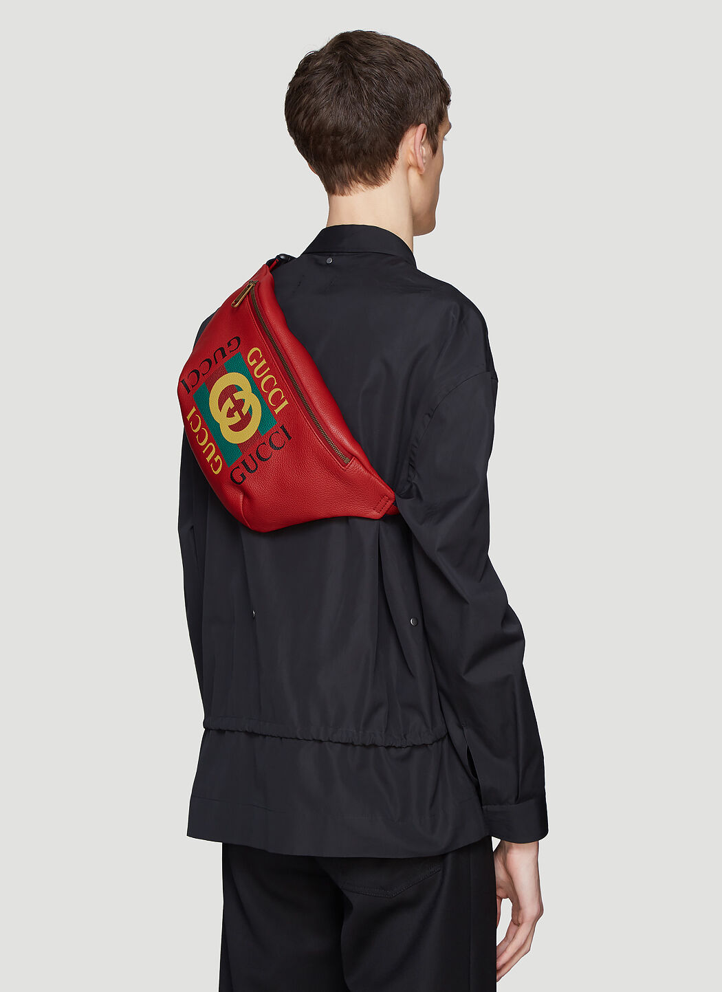 Gucci Gucci Print Belt Bag in Red LN CC