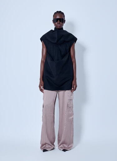 LN-CC® - Rick Owens: Pelican Tunic Top - Black Rick Owens Pelican Tunic Top Black ric0265012