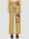 Eckhaus Latta Striped Jeans Brown eck0351003